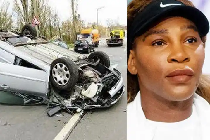 does serena get into a car accident