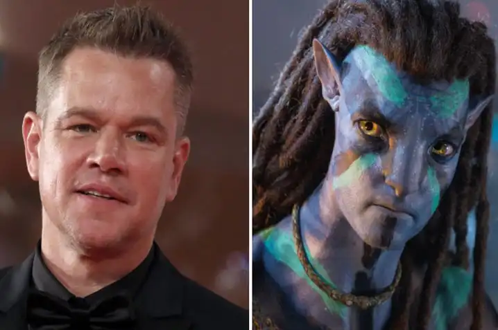 James Cameron with Matt Damon on a Avatar sequel